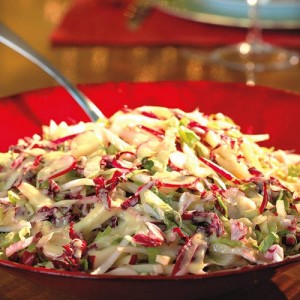 red and white salad