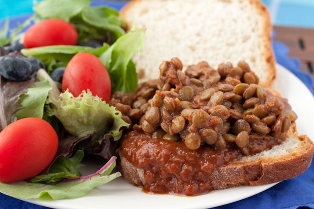 BBQ Lentil Sloppy Joes