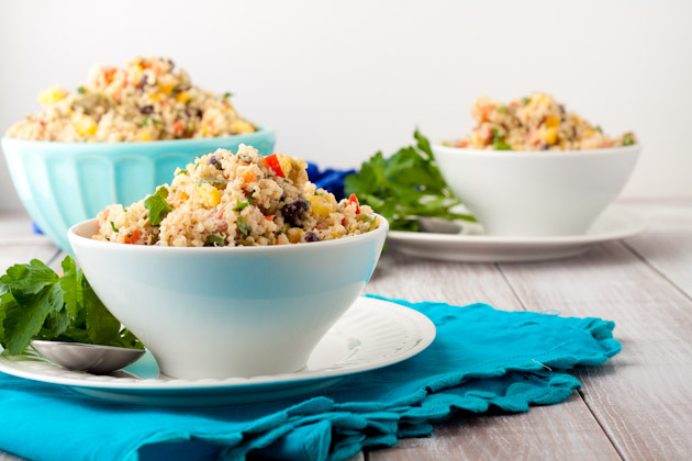 Cold Quinoa Salad with Vegan Ranch