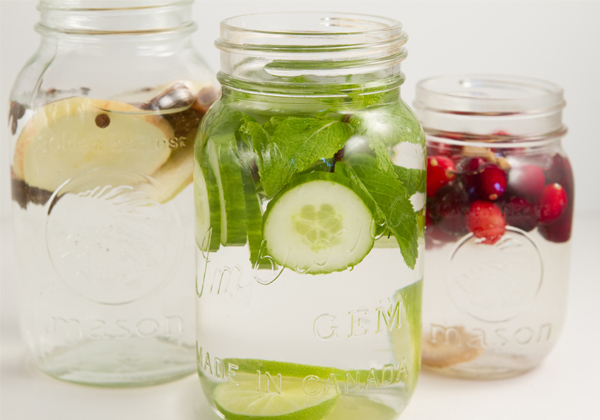 Mint + Lime zest infused water 2