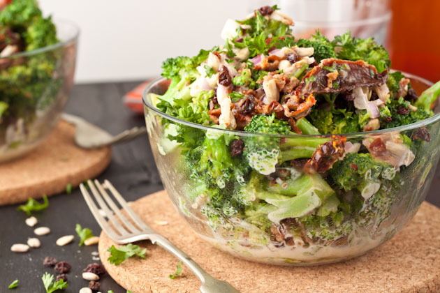 Warm Bacon Broccoli Salad