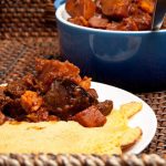 Beef Stew with Homemade Cranberry BBQ Sauce